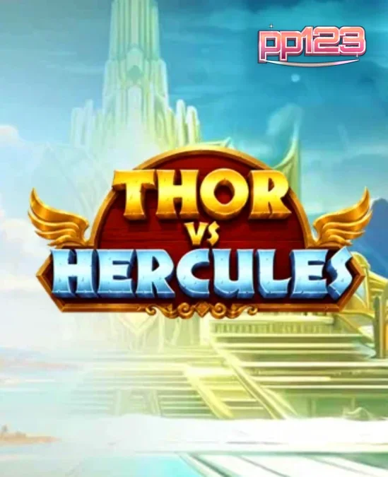 Tampilan visual slot Thor vs Hercules dengan latar belakang mitologi
